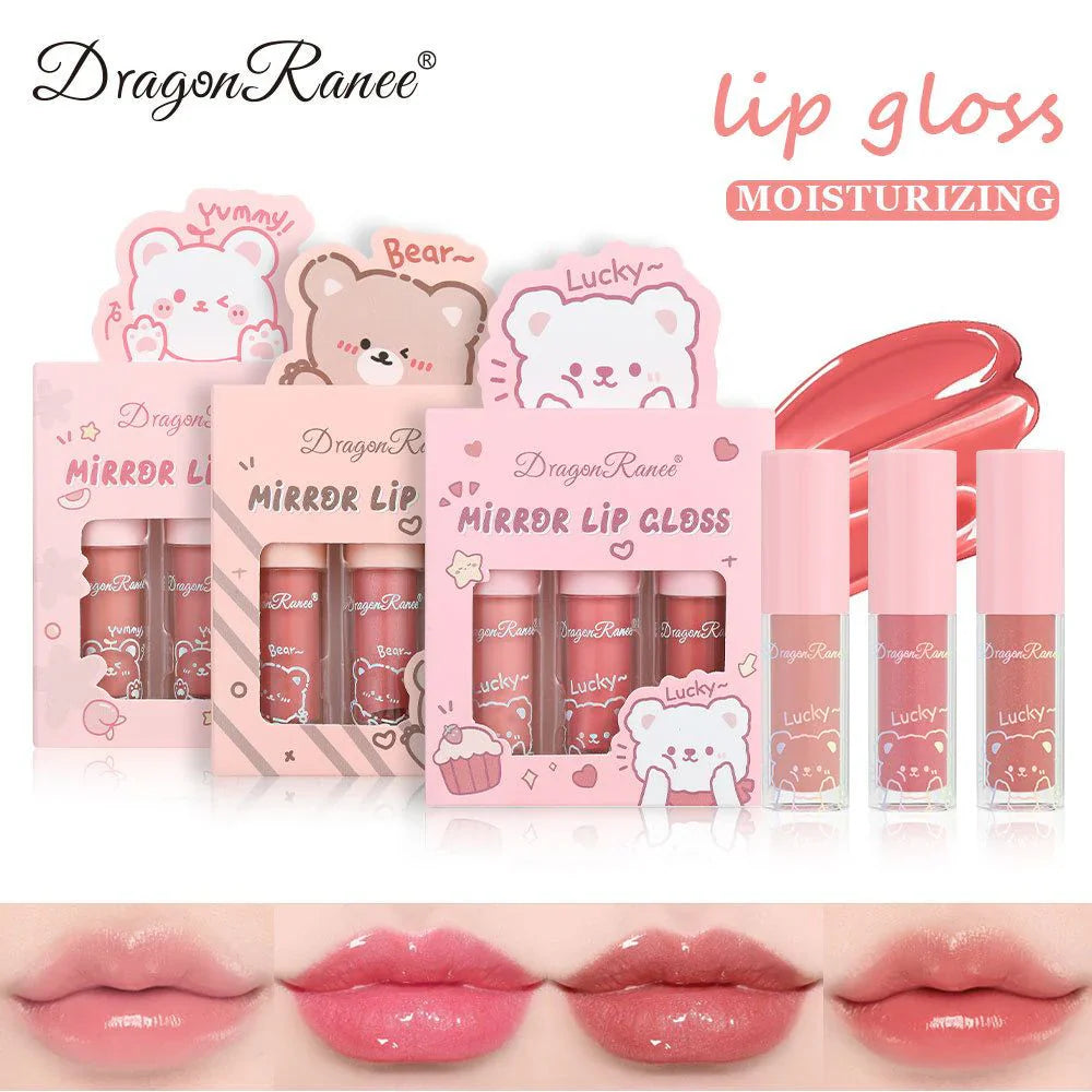 Dragon Ranee Mirror Lip Gloss 3Pcs Set Dragon Ranee
