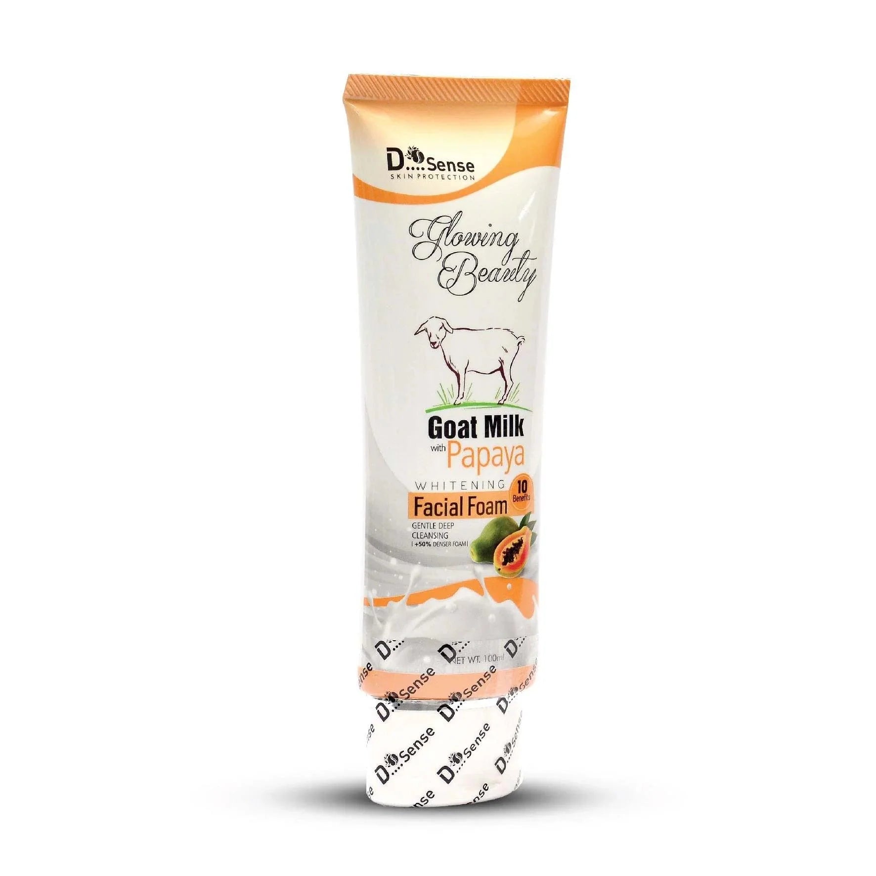 Glowing Beauty Goat Milk Papaya Facial Foam 100Ml Glowing Beauty