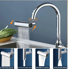 Universal Kitchen Waterfall Faucet - 4-Mode Nozzle for Kitchen Sink Cosmia.pk