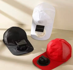 Solar Powered Cooling Fan Cap Cosmia.pk