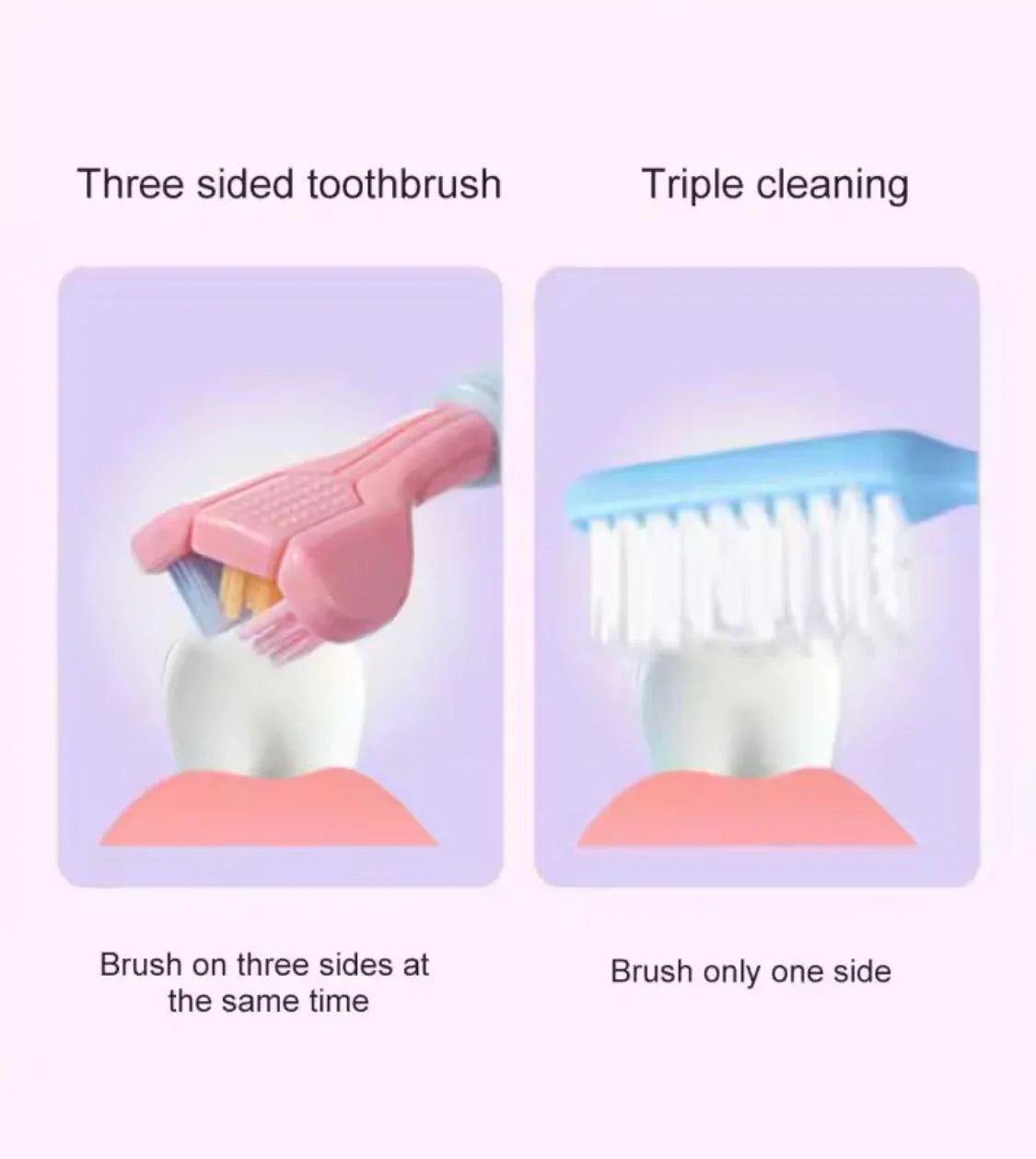 Soft Bristle 3 Sided Toothbrush Cosmia.pk
