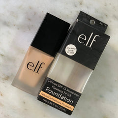 Original E.L.F Oil Free Spf-15 Sun Screen Flawless Finish Foundation - 20ml e.l.f.