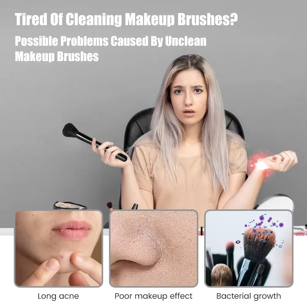 Electric Makeup Brush Cleaner Cosmia