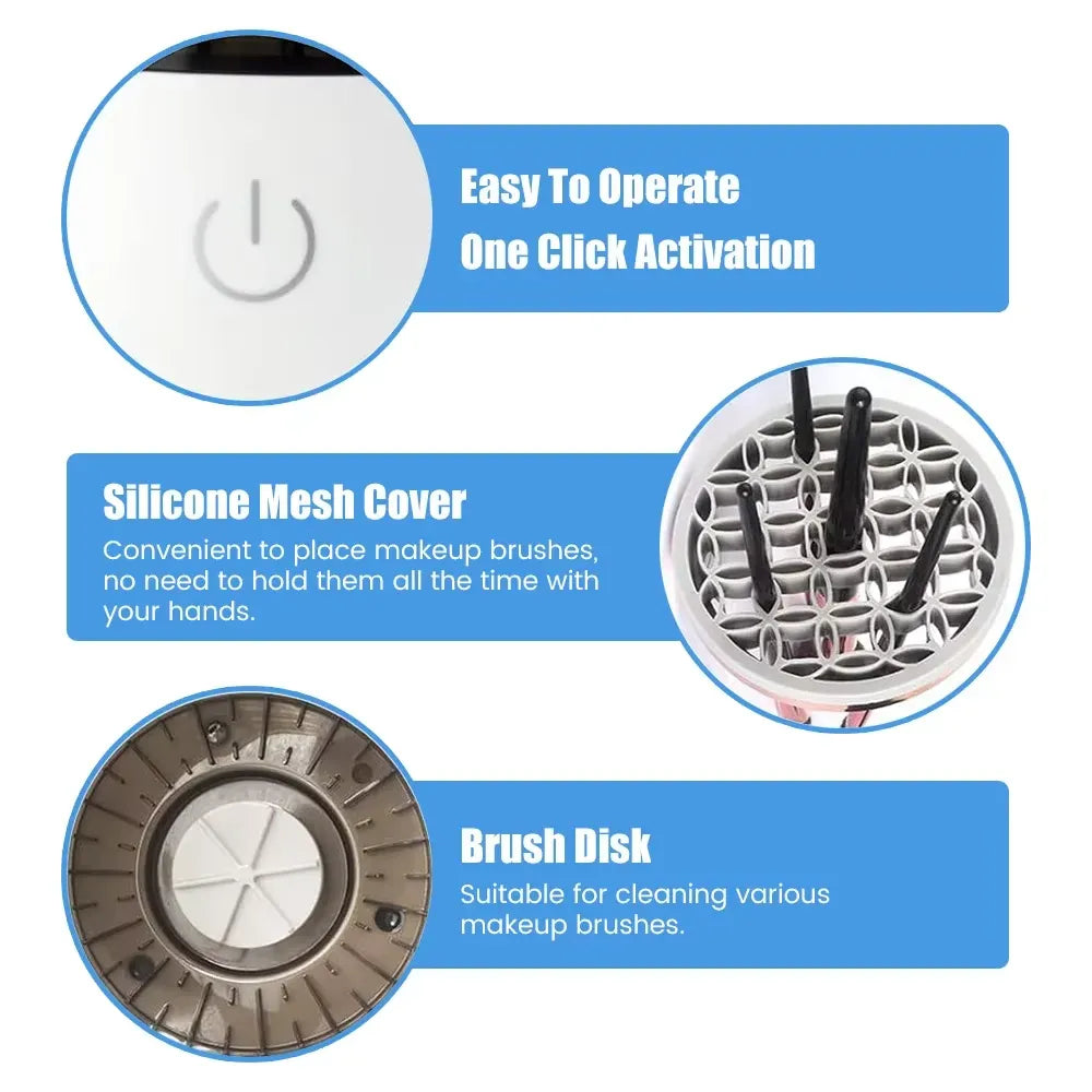Electric Makeup Brush Cleaner Cosmia