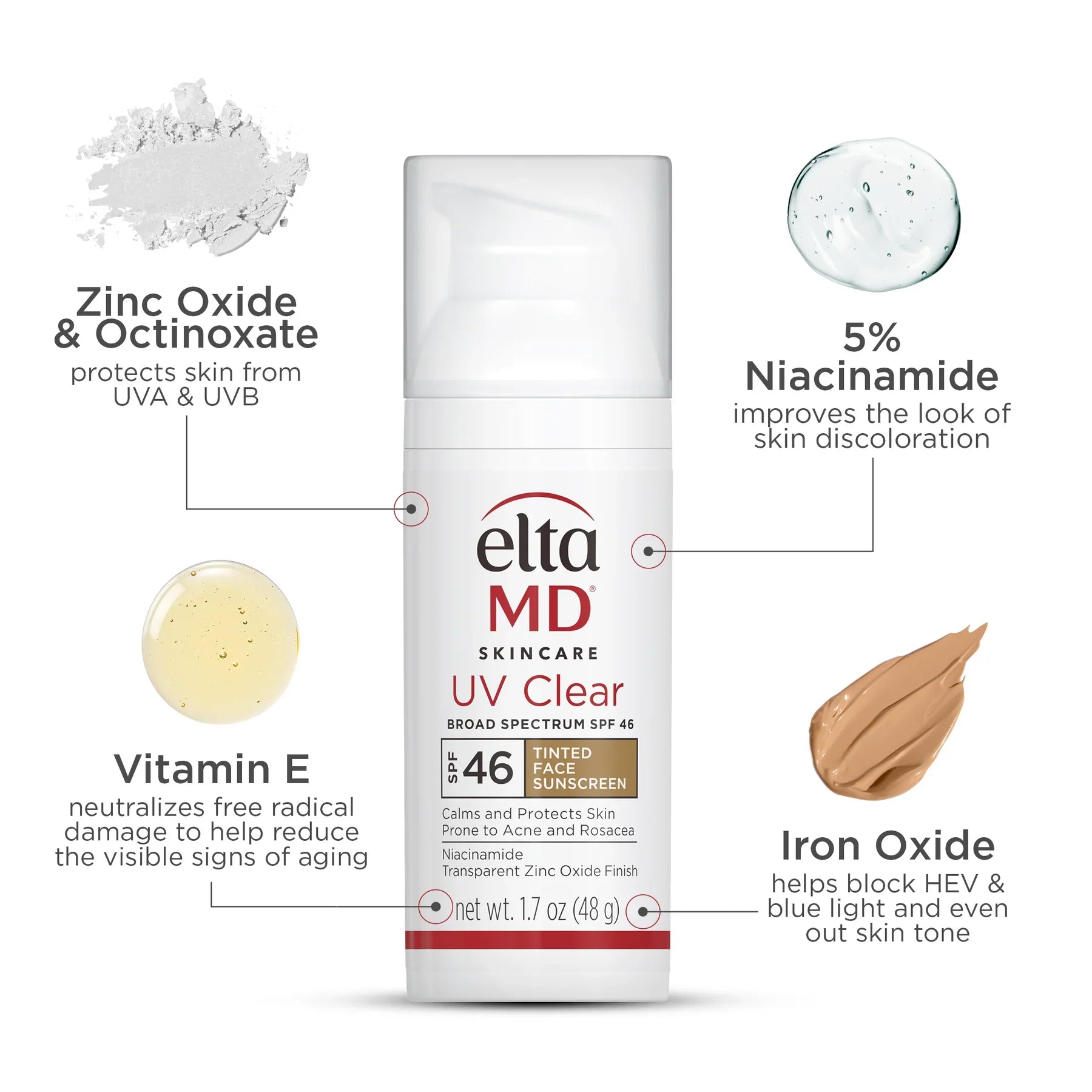 EltaMD UV Clear Tinted SPF 46 – 48g EltaMD