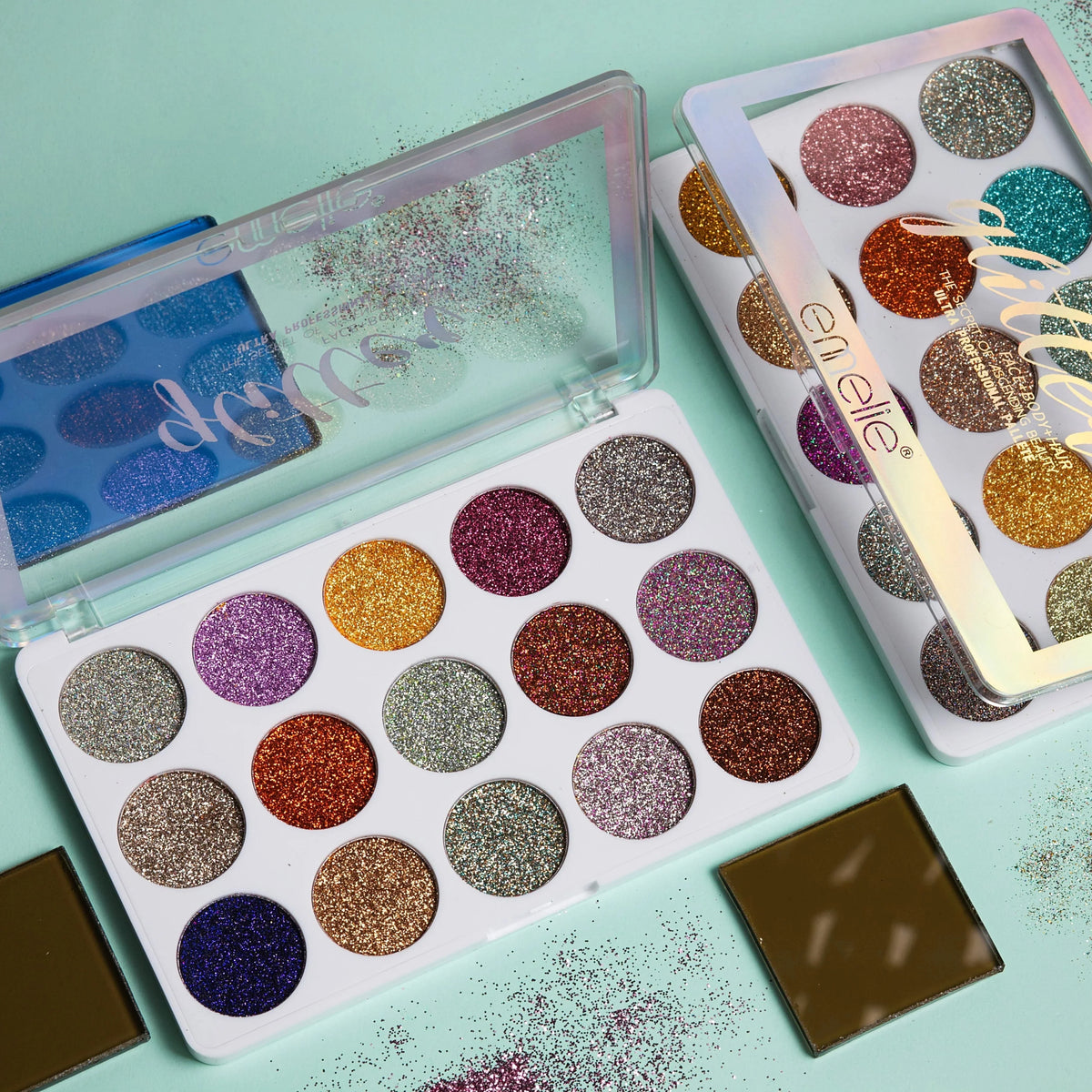 Emelie 15 Color Glitter Eyeshadow Palette Emelie