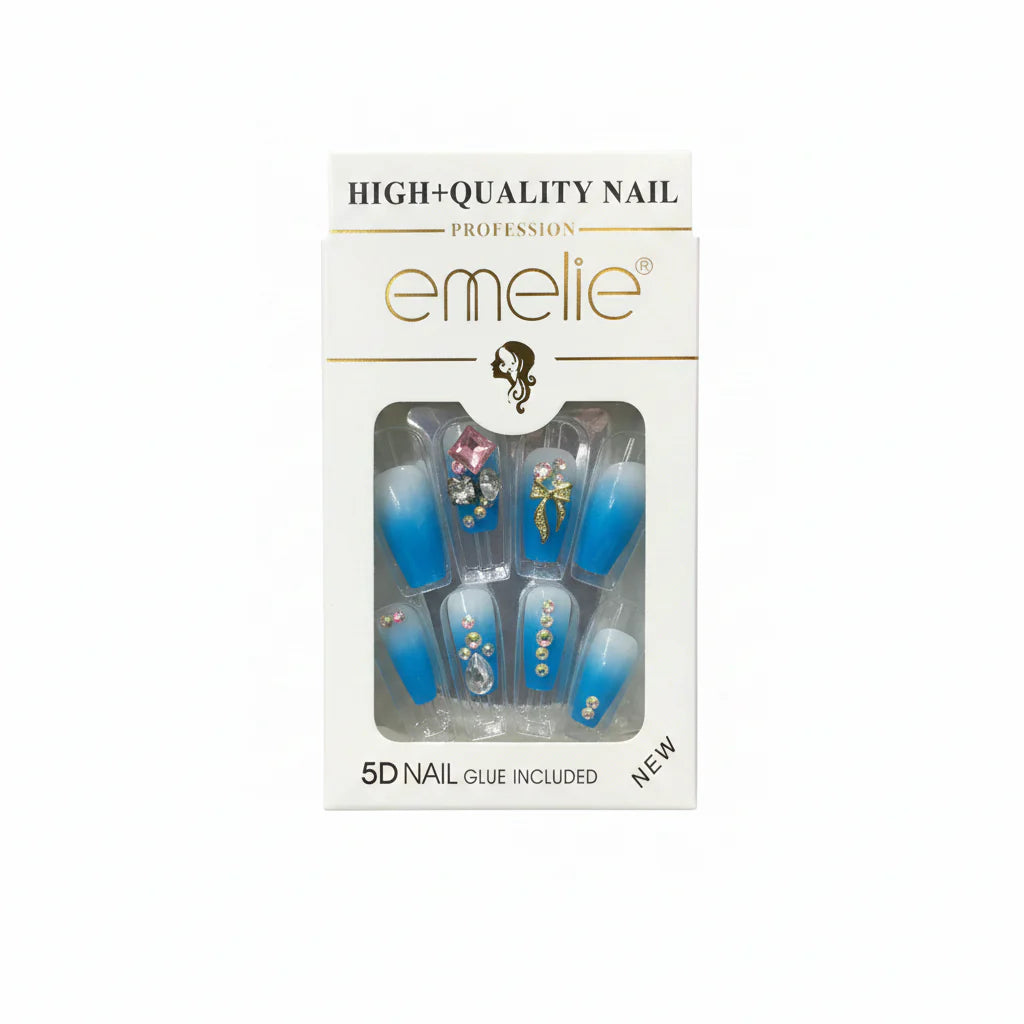 Emelie 5D Artifical Nails With Nail Glue Emelie