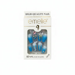 Emelie 5D Artifical Nails With Nail Glue Emelie