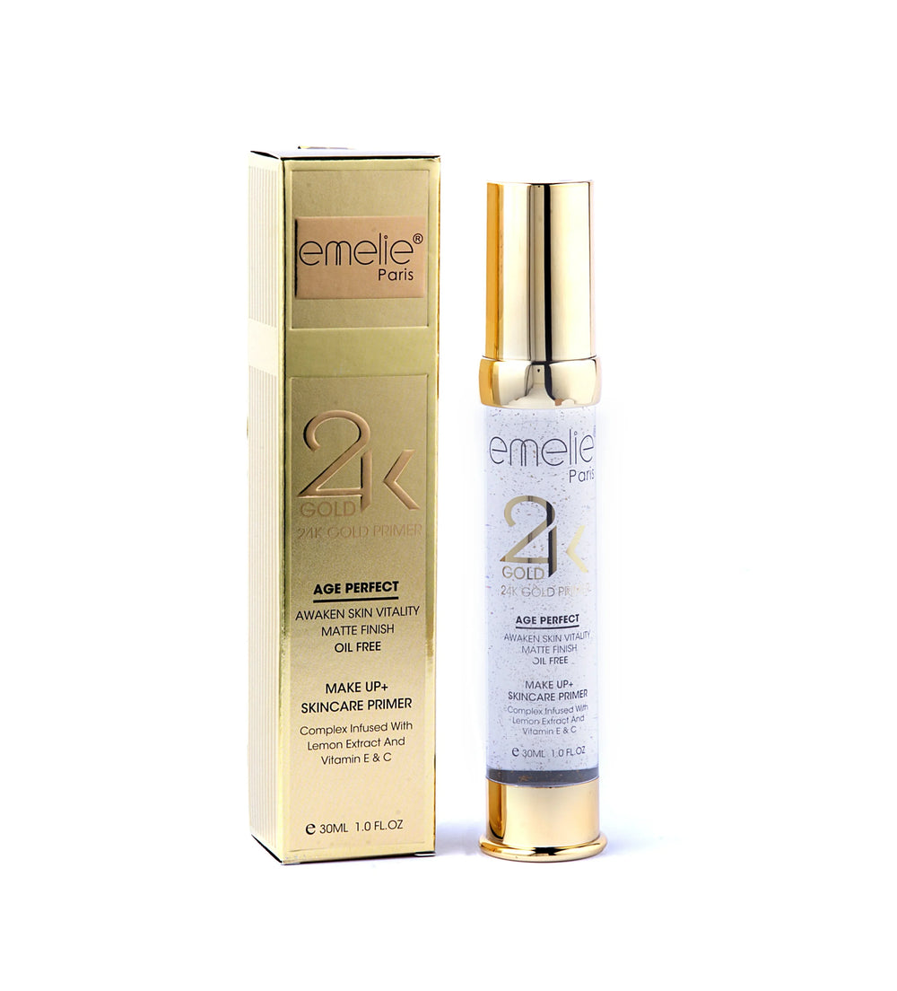 Emelie Paris 24k Gold Makeup + Skin Care Primer - 30ml Emelie