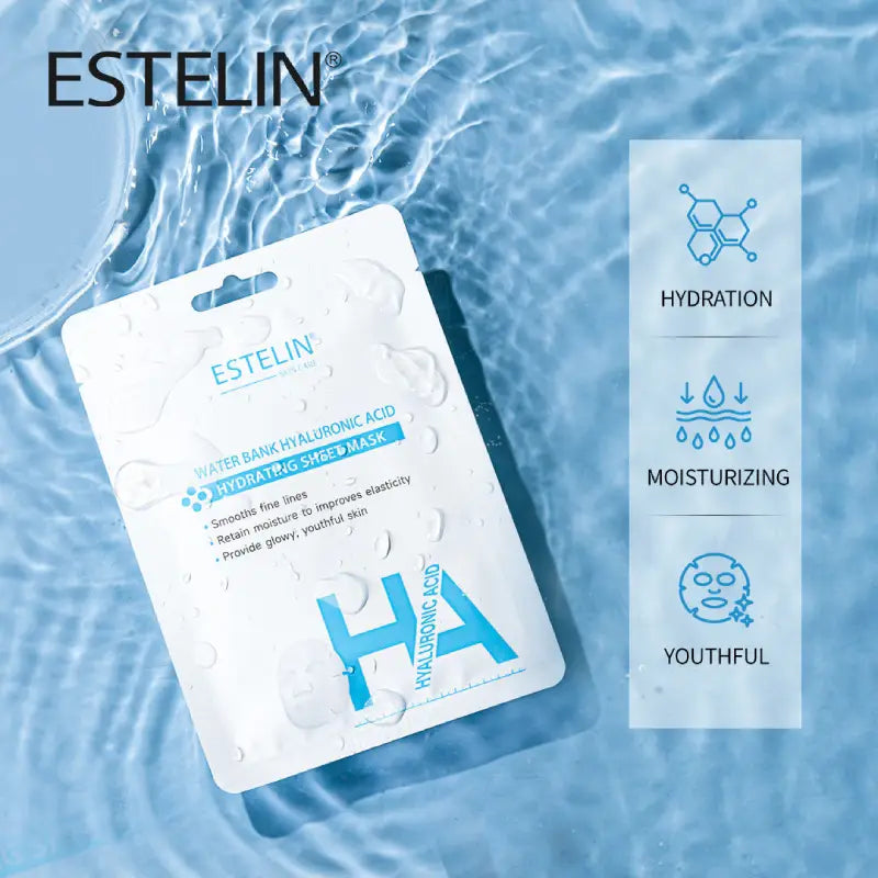 Estelin Water Bank Hyaluronic Acid Hydrating Sheet Mask - 25g Estelin