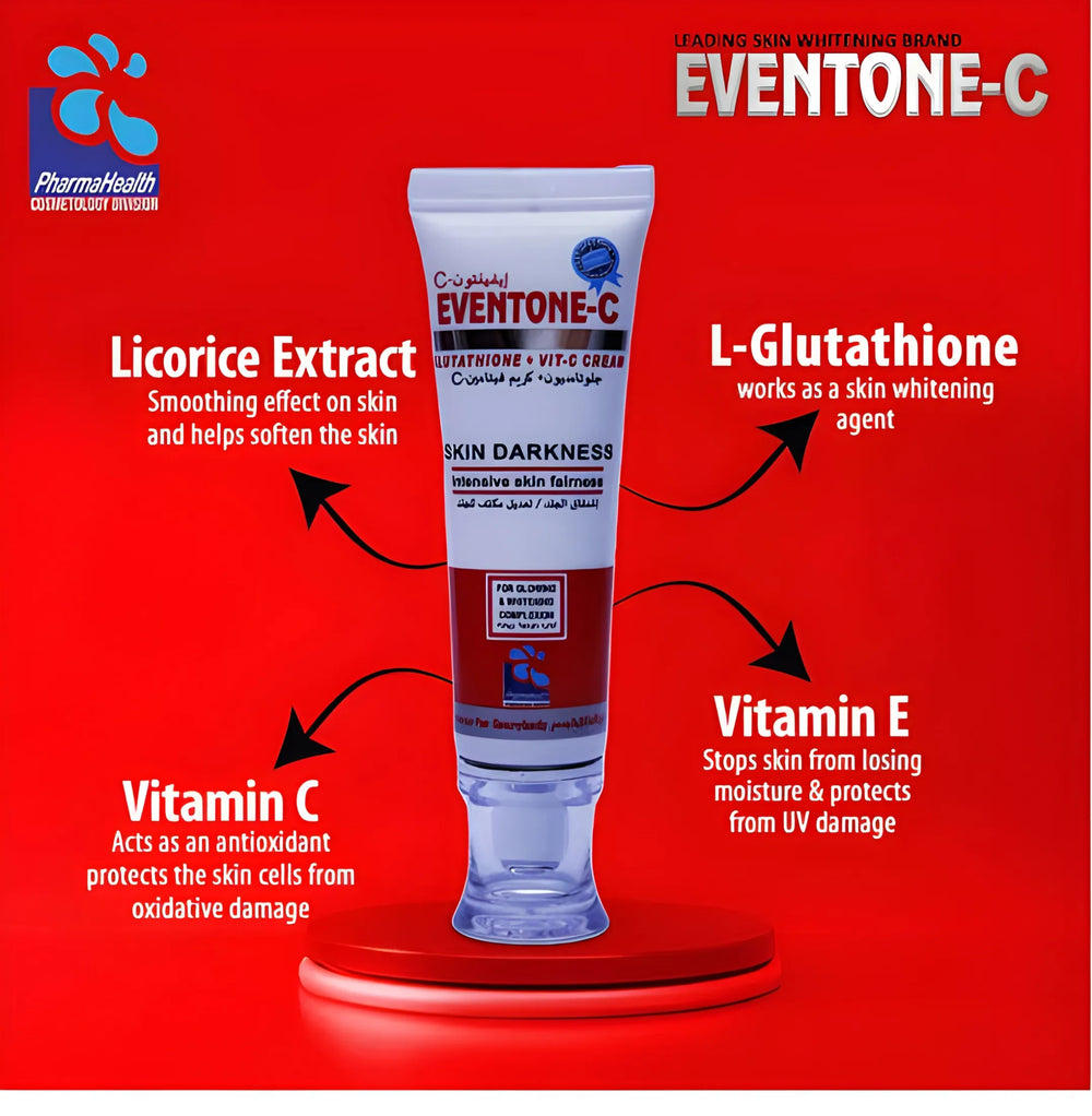 Eventone-C L-Glutathione + Vitamin C Skin Darkness Treatment Cream PharmaHealth