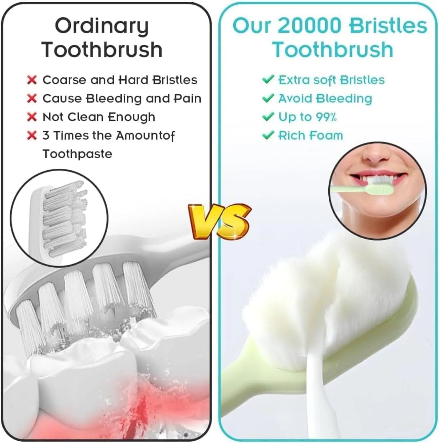 Extra Soft Toothbrushes for Sensitive Gums with Box Cosmia.pk
