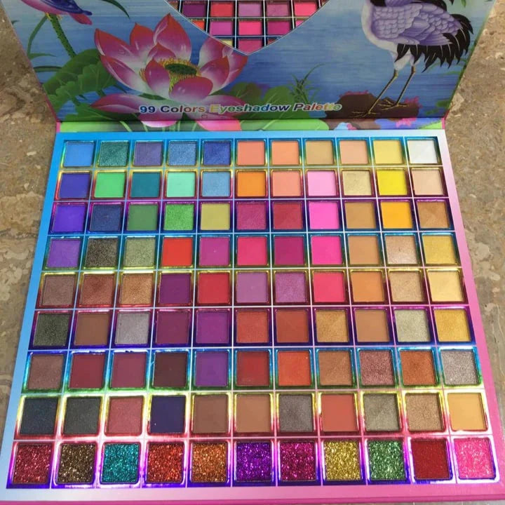 Mini Queens Pigmented Professional Eyeshadow Palette - 99 Colors Mini Queen