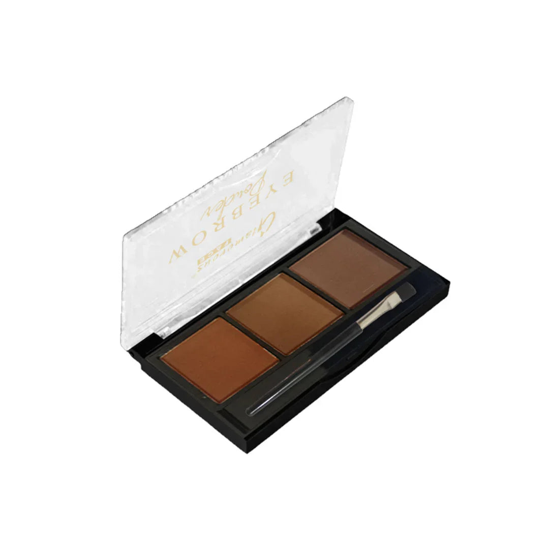 Glamorous Face 3 Color Eyebrow Powder Kit – Perfectly Defined Brows Glamorous Face