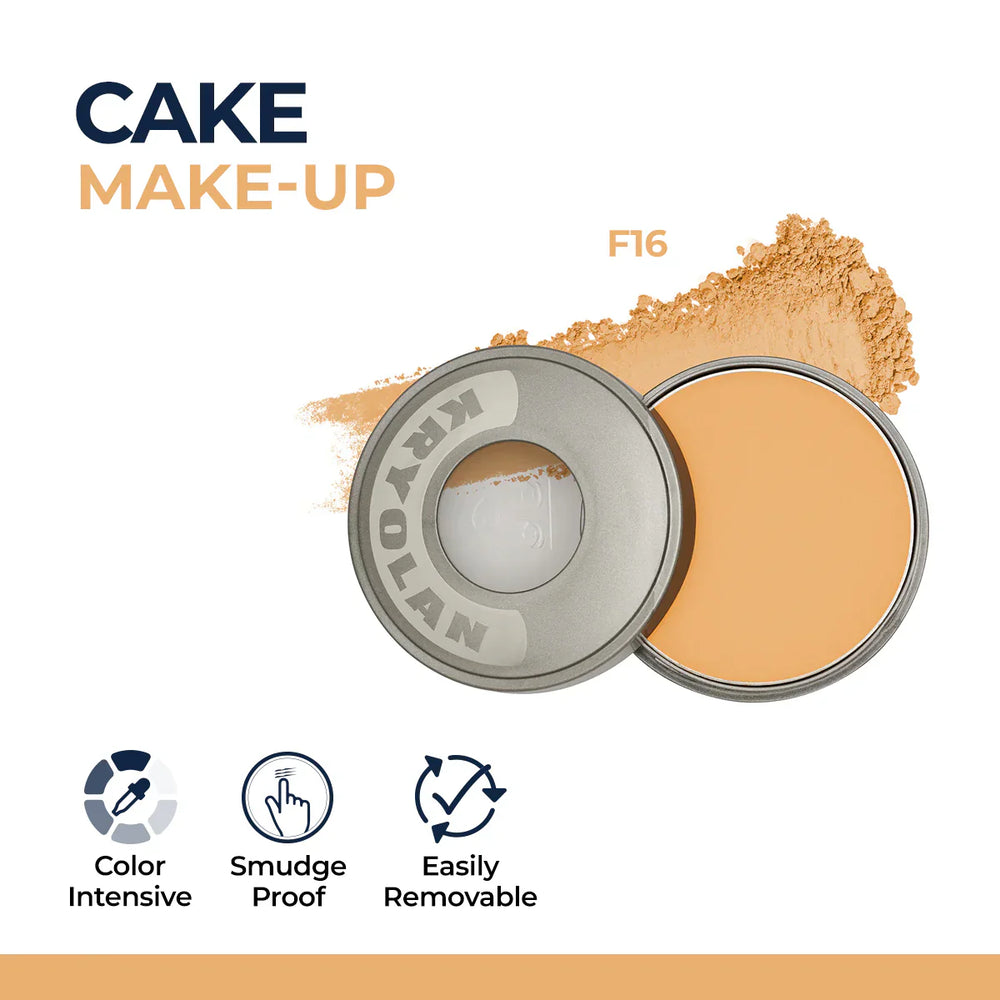 Kryolan Cake Makeup Wet and Dry Foundation and Face Powder Kryolan