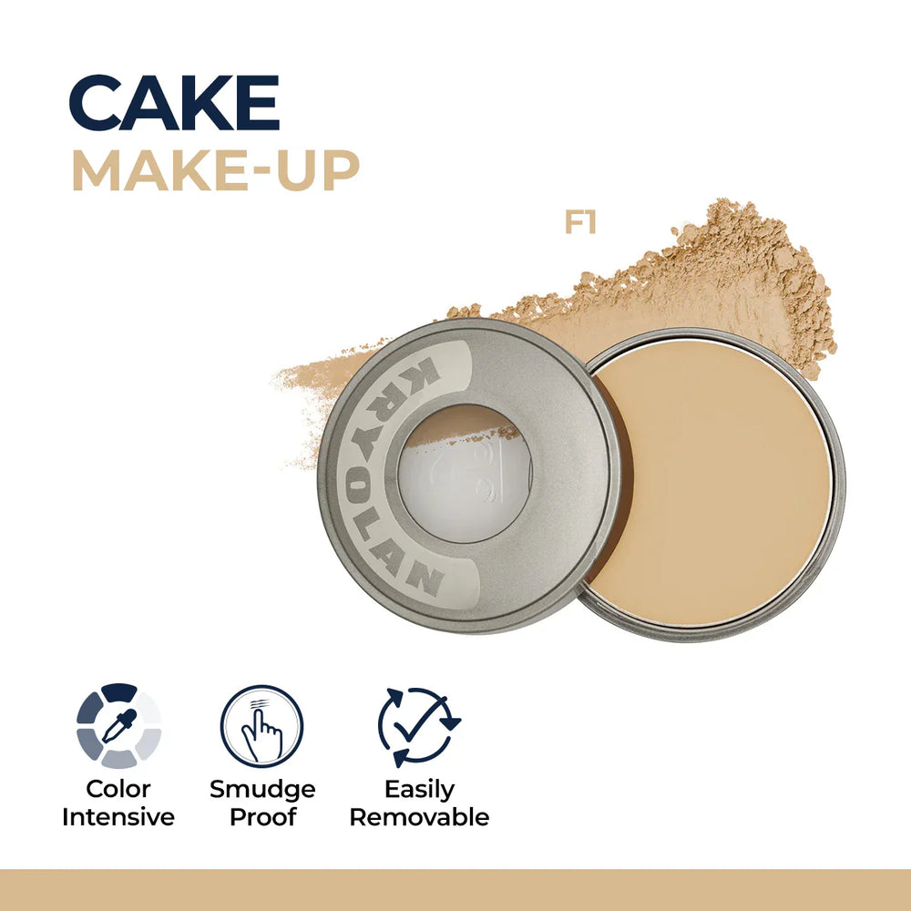 Kryolan Cake Makeup Wet and Dry Foundation and Face Powder Kryolan