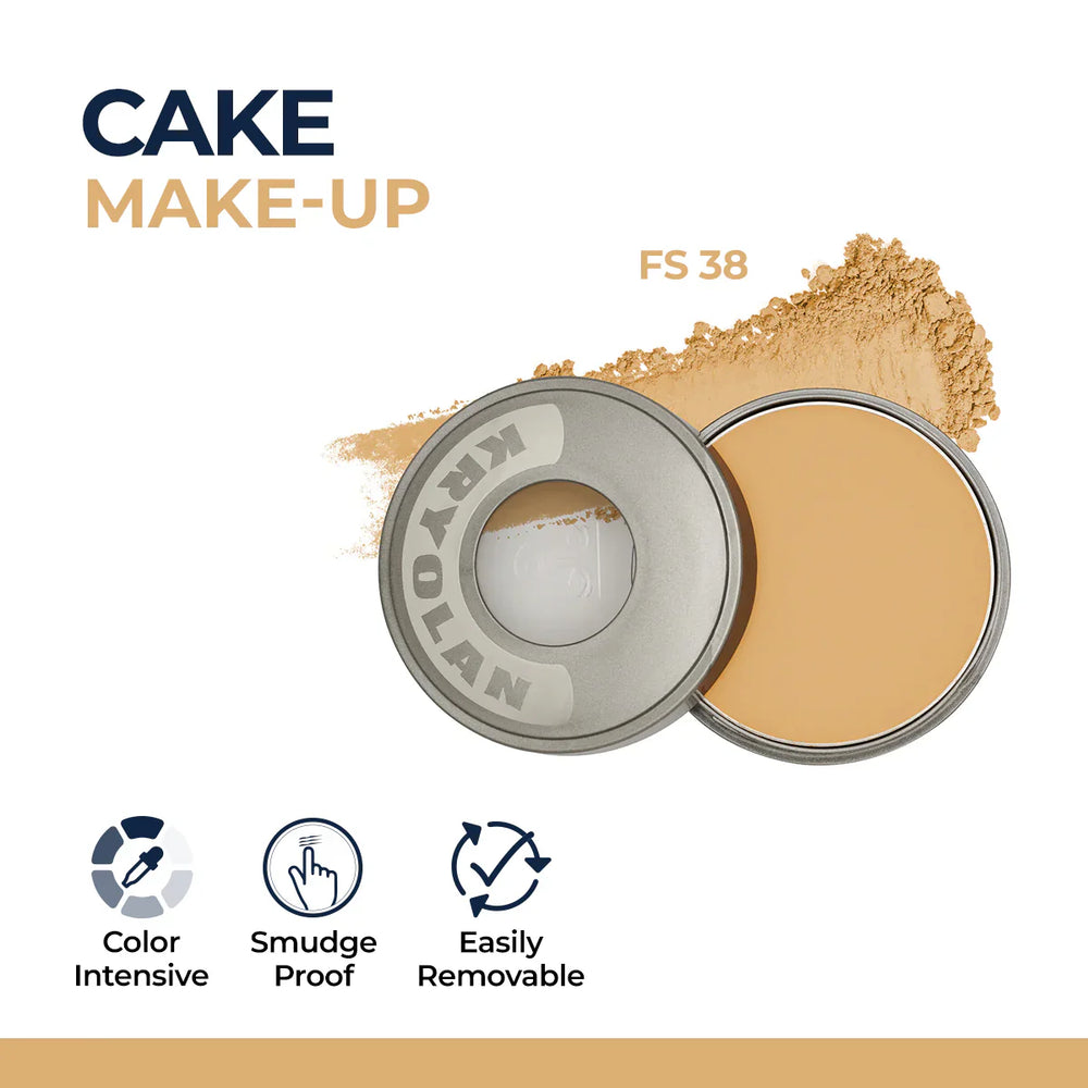 Kryolan Cake Makeup Wet and Dry Foundation and Face Powder Kryolan