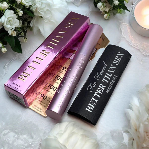 100% Original Too Faced Newest Pink Better Than SEX Mascara Black Too Faced