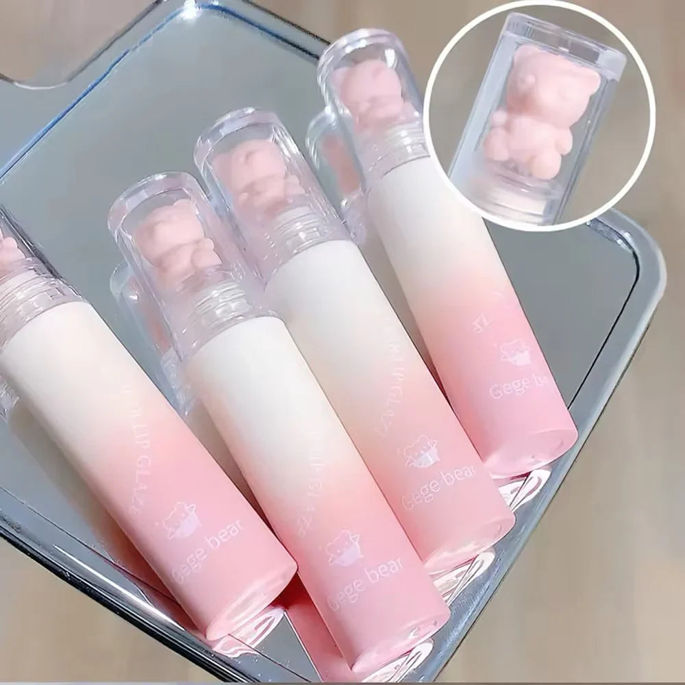 Gege Bear - Cartoon Matte Lip Gloss - 6 Pcs Set Gege Bear