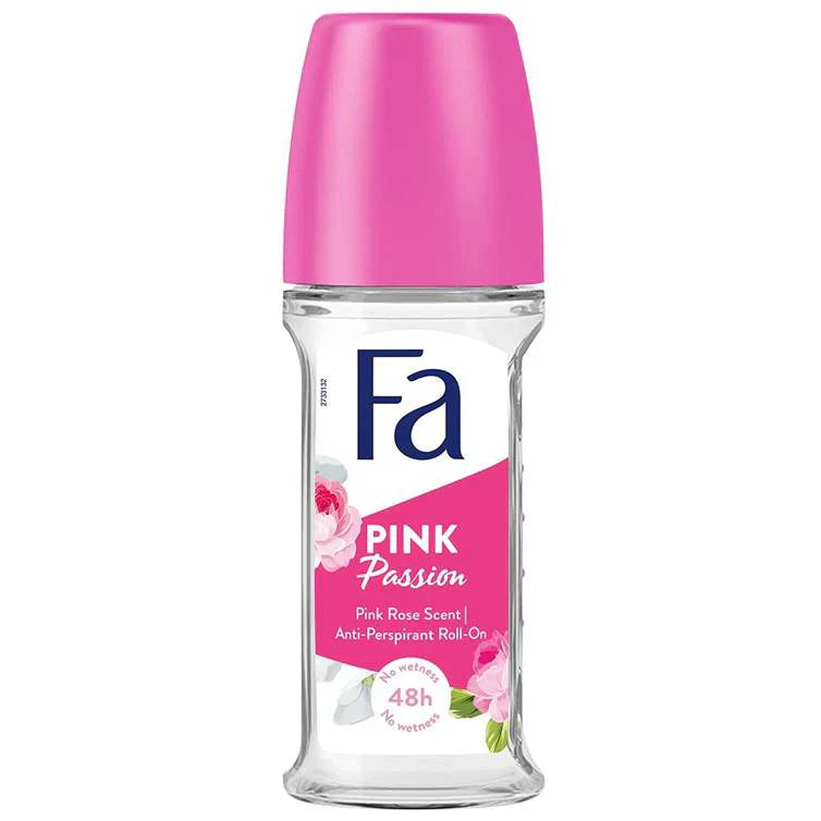 FA Anti-Perspirant Pink Passion Pink Rose Roll on - 50ml FA