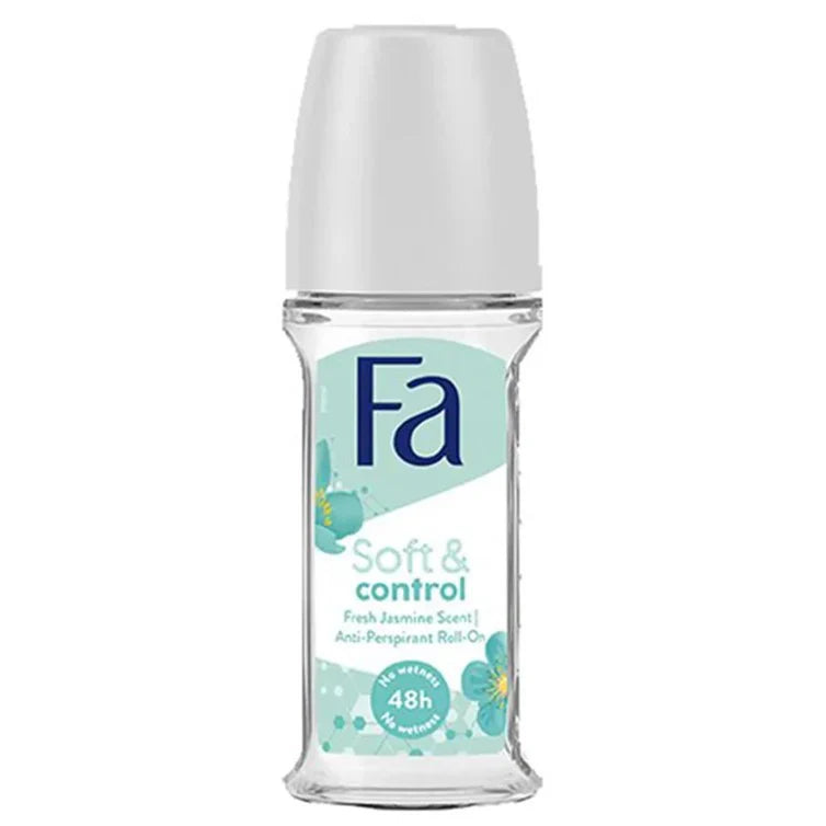 FA Roll on Anti-Perspirant Soft & Control Fresh Jasmine Scent FA