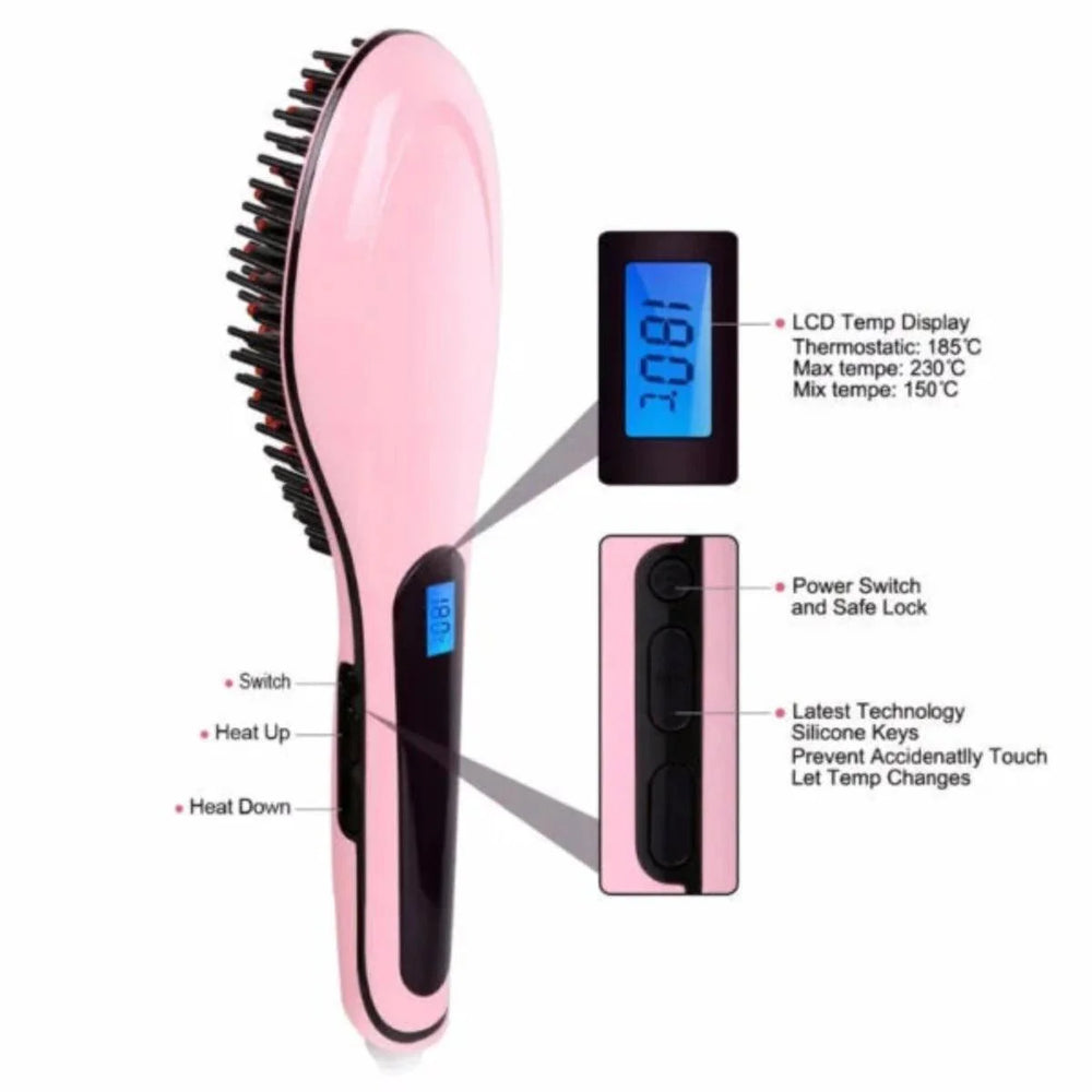 Marske Professional Electric Hair Straightening Brush Marske
