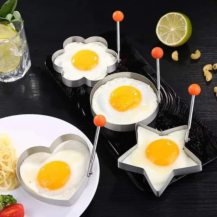4Pcs Egg Shaper Stainless Steel Cosmia.pk