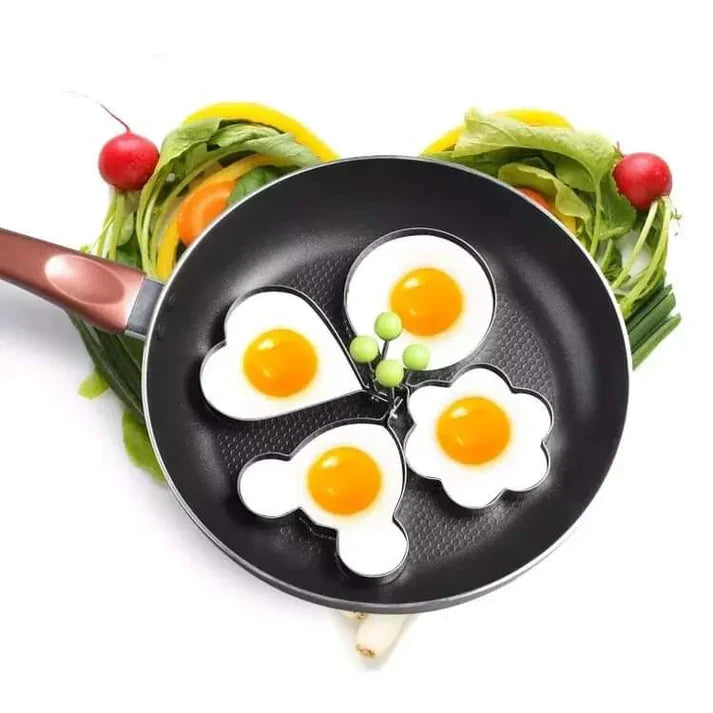 4Pcs Egg Shaper Stainless Steel Cosmia.pk