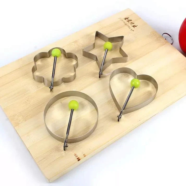 4Pcs Egg Shaper Stainless Steel Cosmia.pk