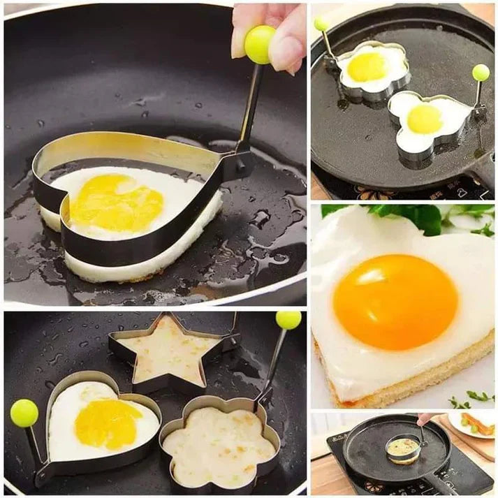 4Pcs Egg Shaper Stainless Steel Cosmia.pk