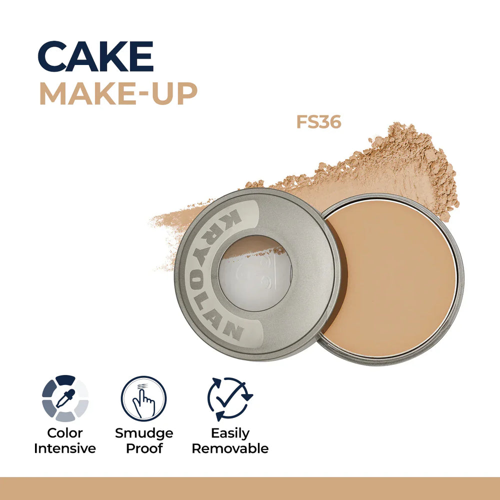 Kryolan Cake Makeup Wet and Dry Foundation and Face Powder Kryolan