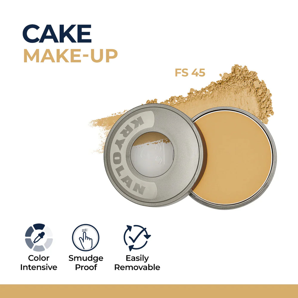 Kryolan Cake Makeup Wet and Dry Foundation and Face Powder Kryolan