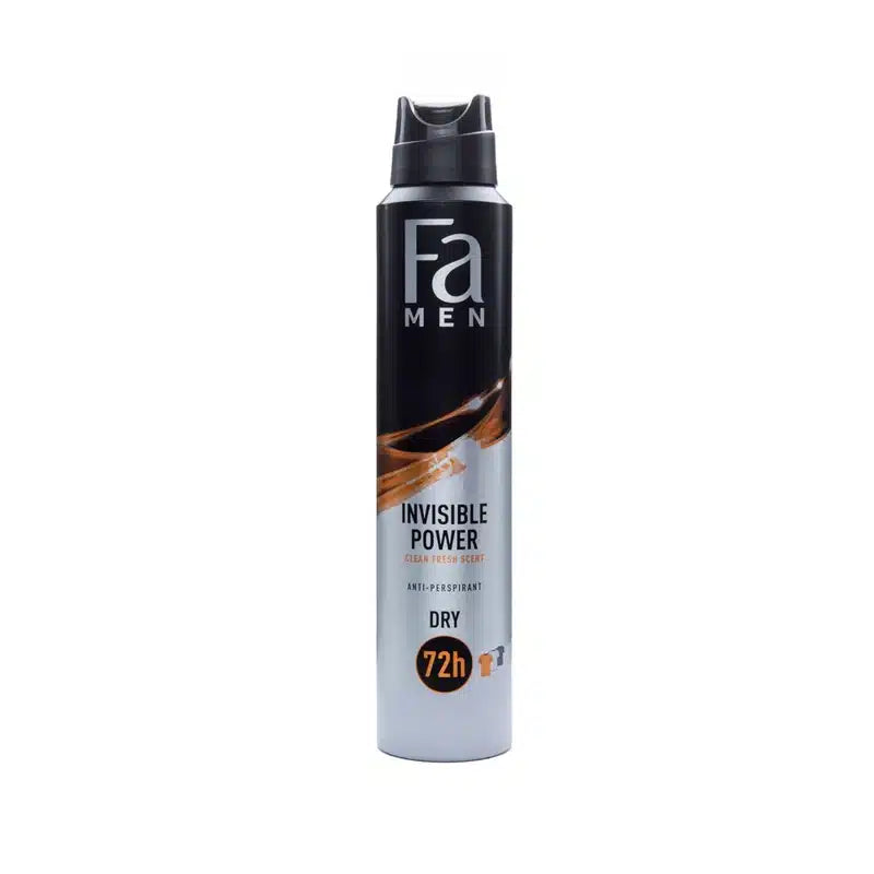 Fa Men Invisible Power Deodorant Body Spray - 200ml FA