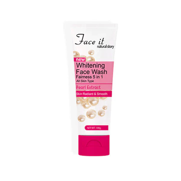 Face It New Whitening Face Wash Fairness 5 in 1 (All Skin Type) 100g Face It