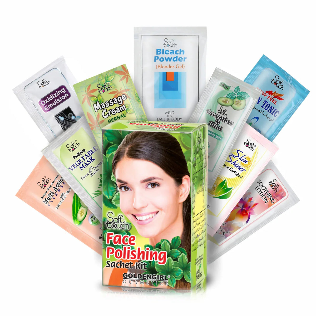 Soft Touch Face Polishing Sachet Kit (Sachet Pack) 9 sachets Soft Touch
