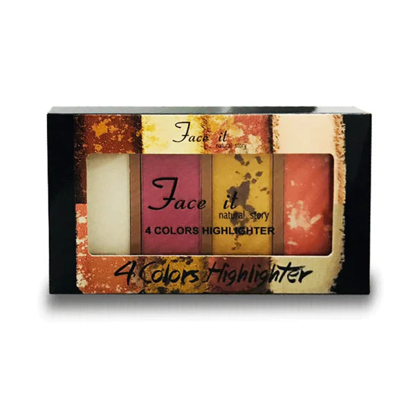 Face it 4 Shades Highlighter Palette Face It