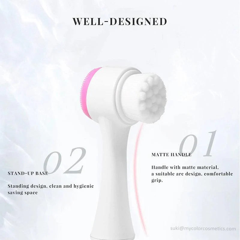 3D Double Sides Multifunctional Silicone Massage Brush Cosmia.pk
