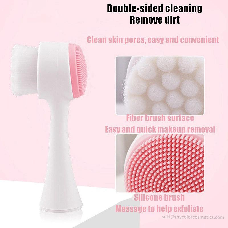 3D Double Sides Multifunctional Silicone Massage Brush Cosmia.pk