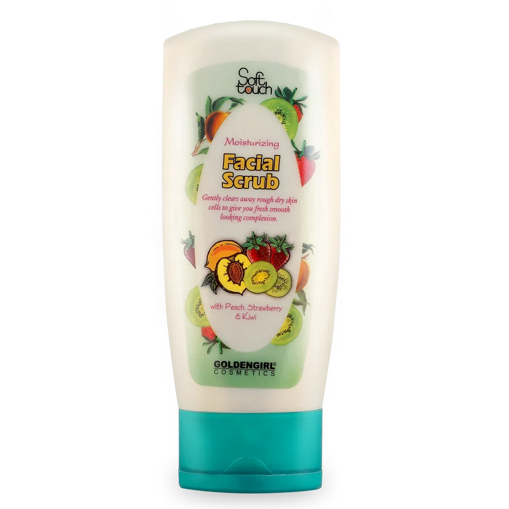 Soft Touch Facial Scrub with Peach, Strawberry & Kiwi Soft Touch