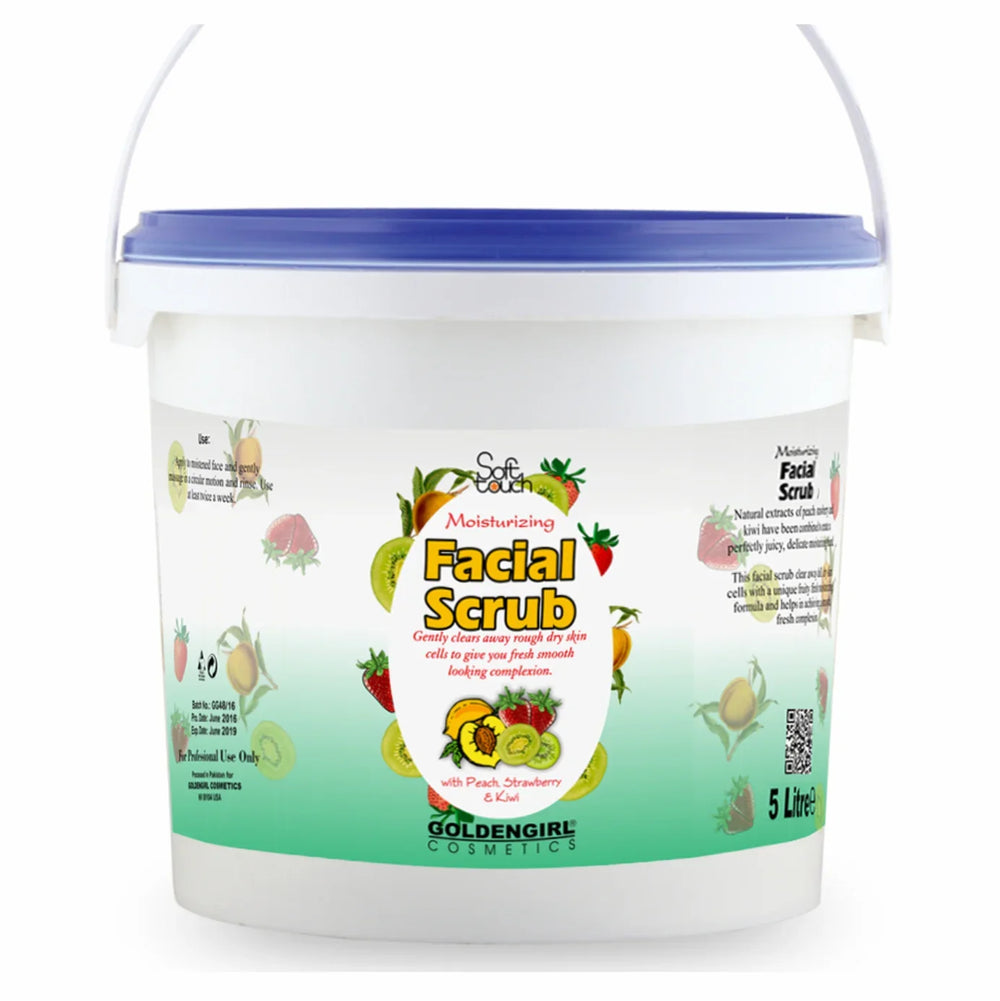 Soft Touch Facial Scrub with Peach, Strawberry & Kiwi Soft Touch