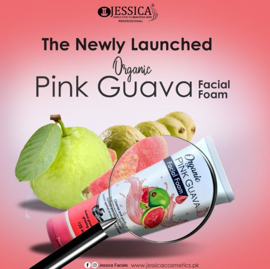 Jessica Organic Pink Guava Facial Foam - 125ml Jessica
