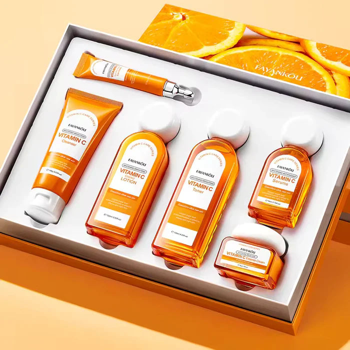Fayankou 6 in 1 Vitamin C Facial Kit Skin Care Set FAYANKOU