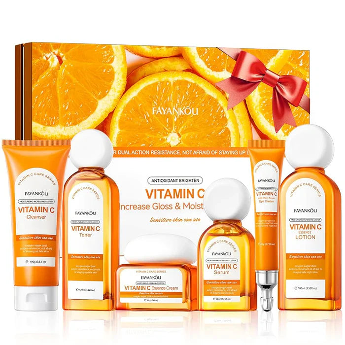 Fayankou 6 in 1 Vitamin C Facial Kit Skin Care Set FAYANKOU