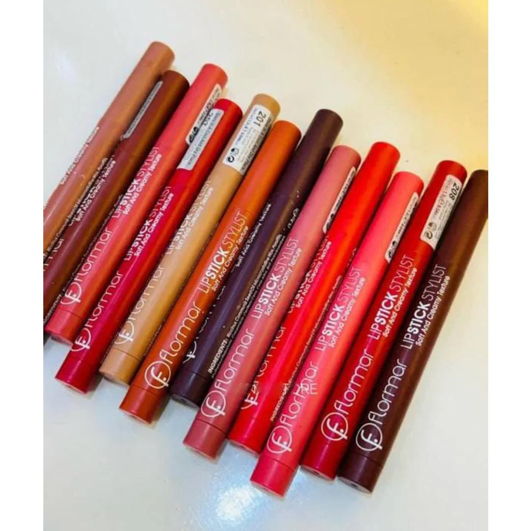 Flormar Lipstick Stylist Soft And Creamy Texture Lip Crayons Fflomror