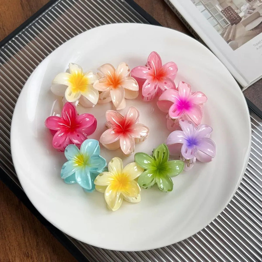 Flower Hair Clip - 4 Pcs Random Cosmia.pk
