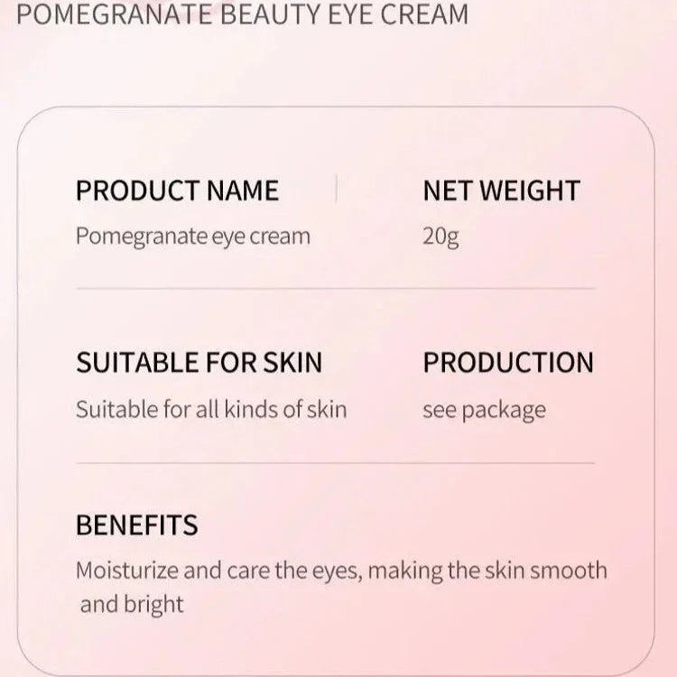 SADOER Pomegranate Fresh Brightening Eye Cream  - 20g Sadoer