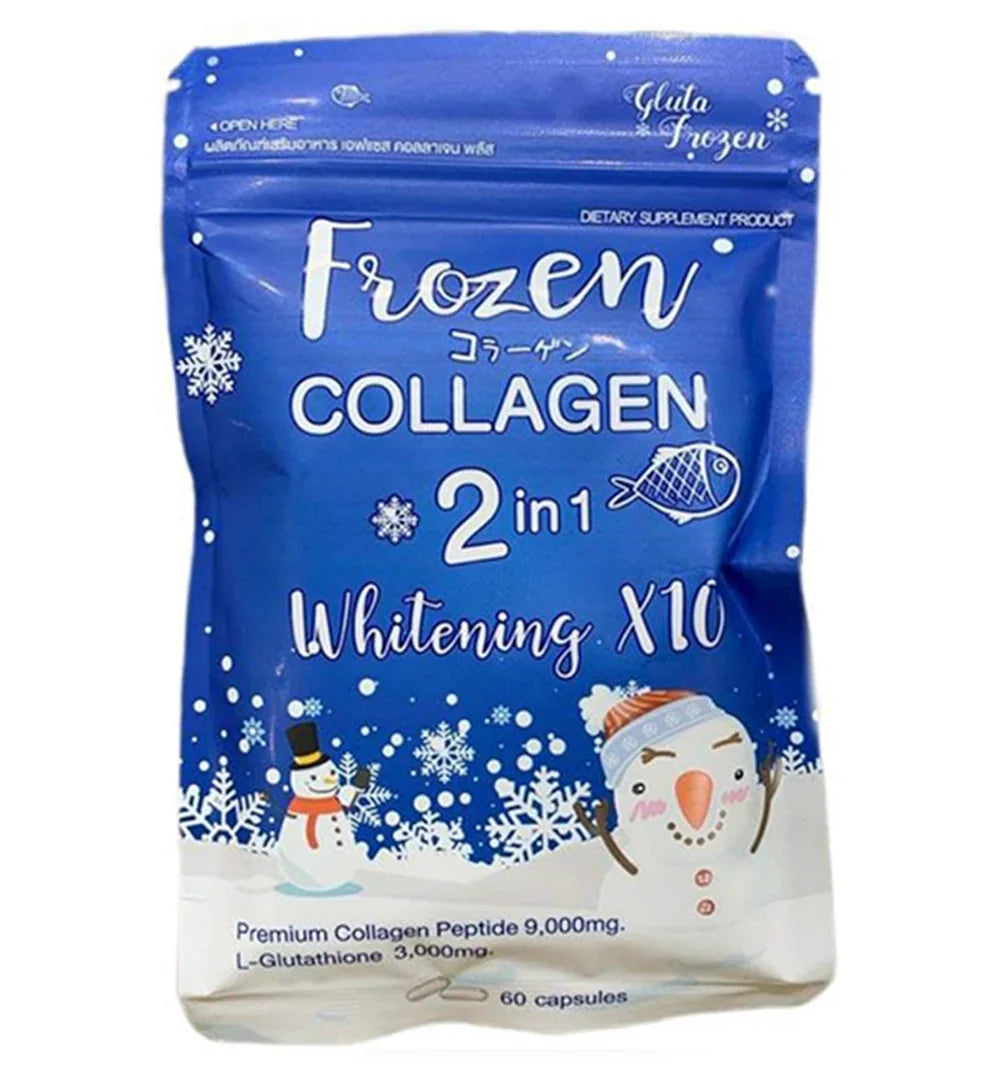 Frozen Collagen 2 in 1 Whitening Caps - 60 Capsules Frozen
