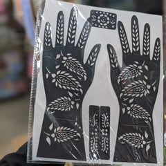 Full Hand Mehndi Stencil Design Cosmia.pk