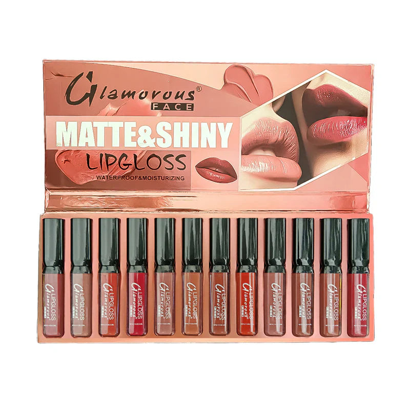 Glamorous Face 12 In 1 Lip Gloss Set Glamorous Face