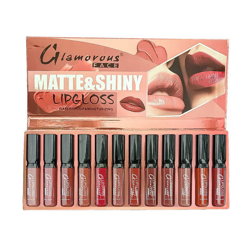 Glamorous Face 12 In 1 Lip Gloss Set Glamorous Face